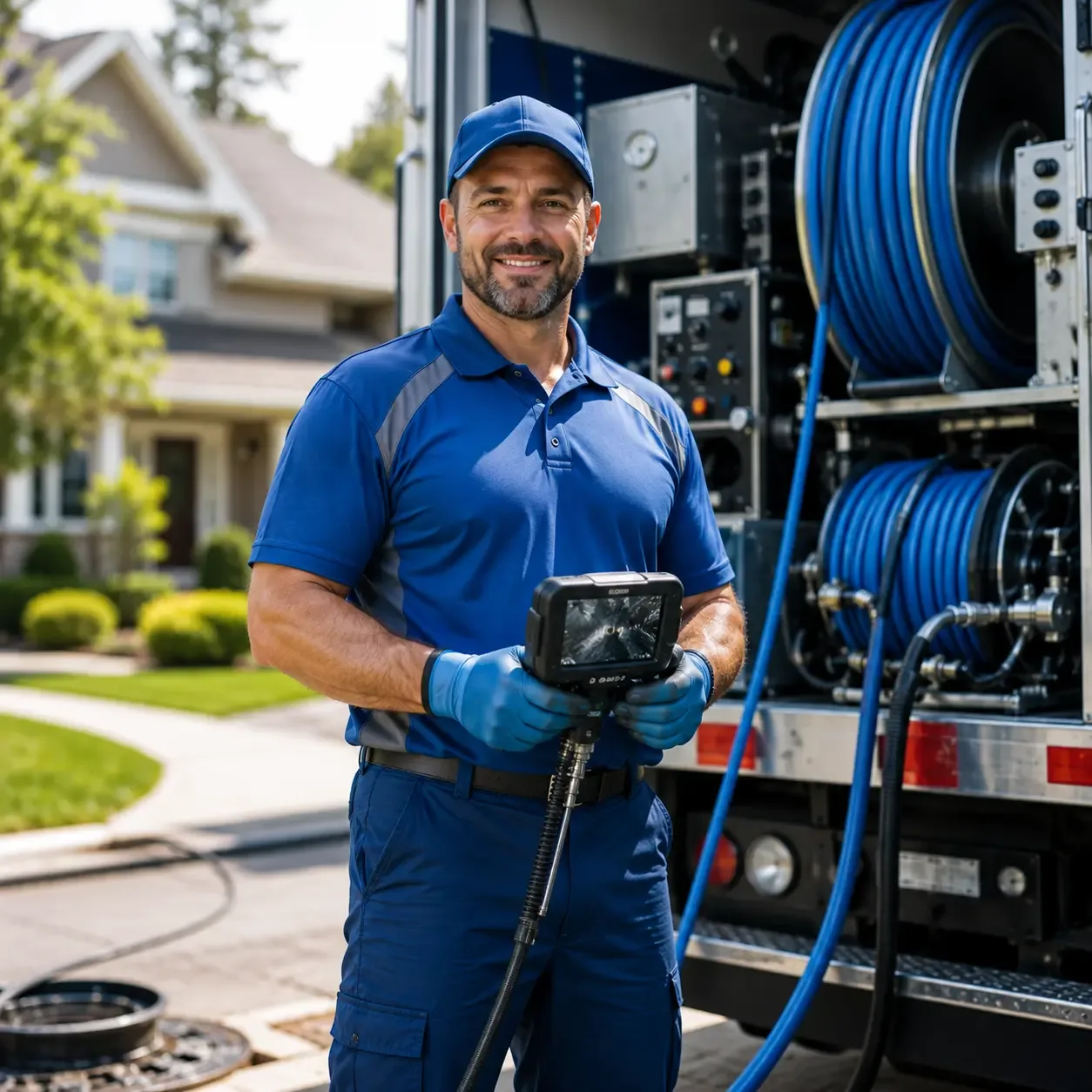 Local outdoor drain cleaning specialists in Leland, MI